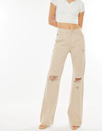 Montana Ultra High Rise 90's Flare - Taupe