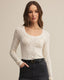 Tibi Scoop Mesh Sweater