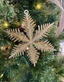 Gold Glitter Snowflake Ornament