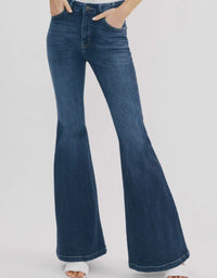 Arizona High Rise Super Flare Jeans - Dark