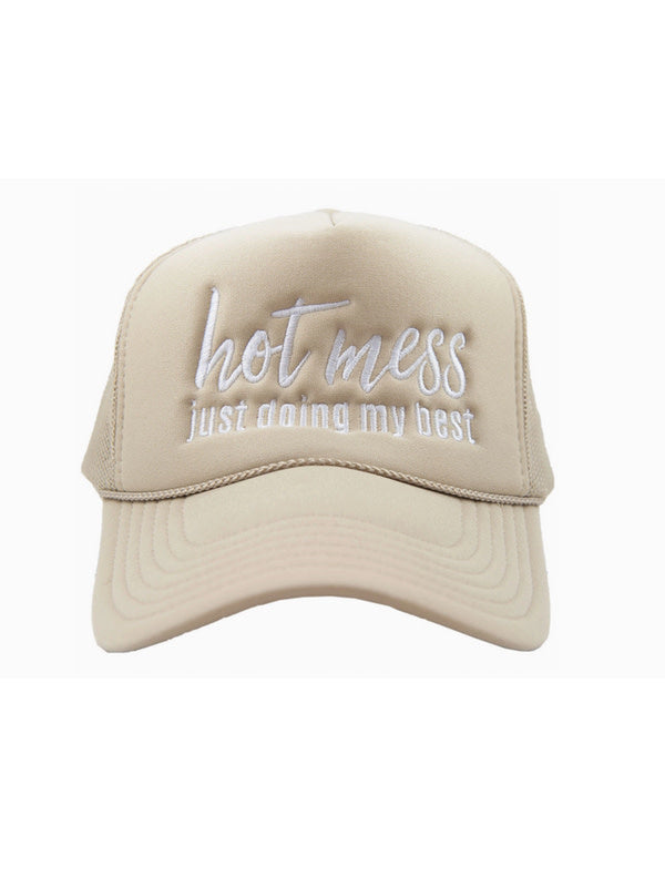 Hot Mess Just Doing My Best Trucker Hat