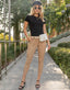 Mid -Rise Patch Pocket Ankle Jean