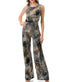Theresea Wide Leg Jumpsuit - Gold/Black