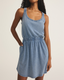 Keegan Jersey Denim Mini Dress
