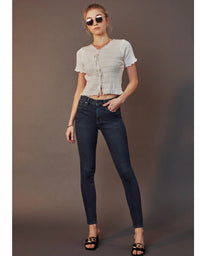 Nickie High Rise Super Skinny Jeans - Dark