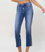 Harlowe Mid Rise Crop Straight