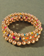 Gold Beaded Stackable Bracelet