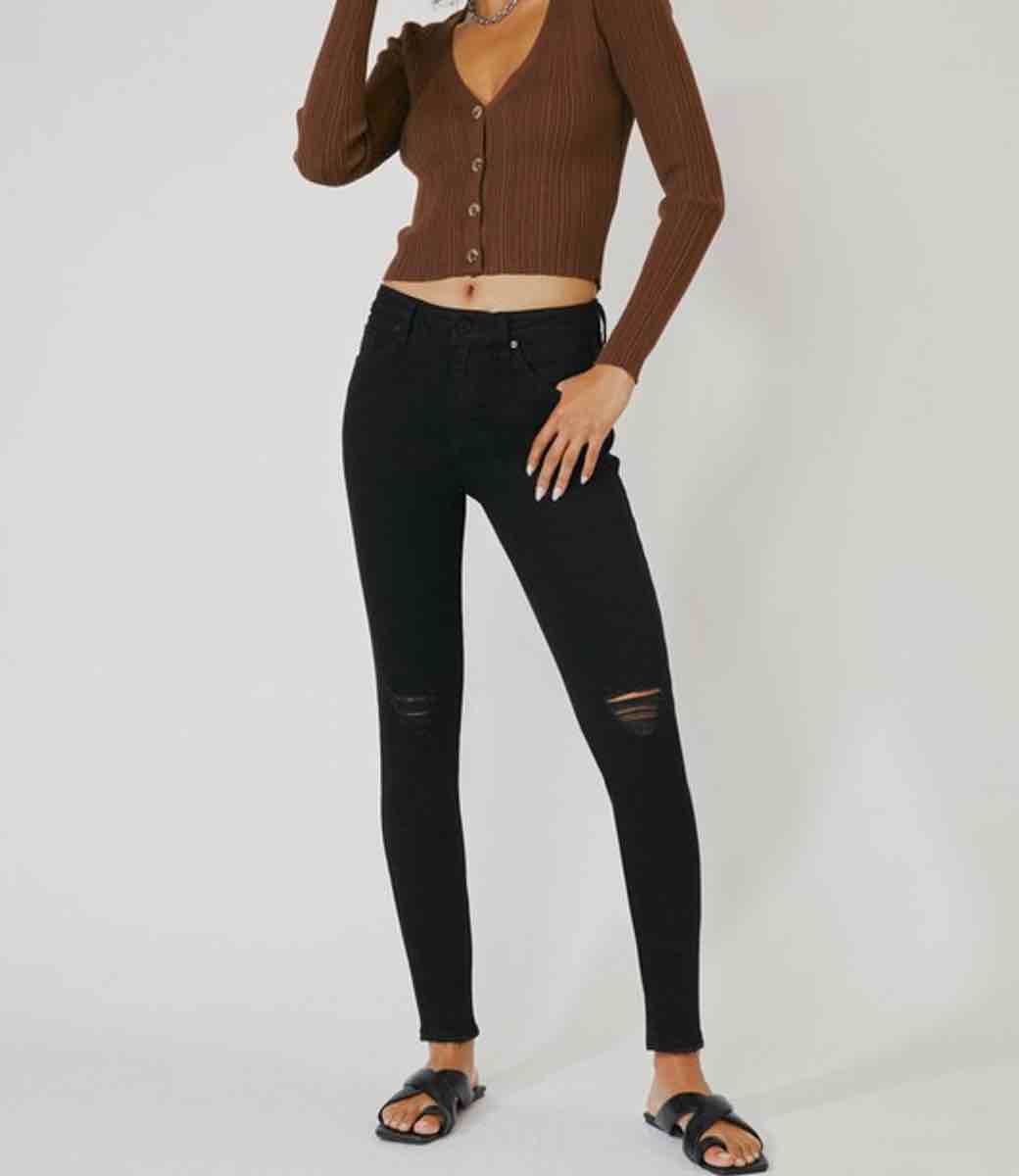 Naya High Rise Skinny Jean - Black