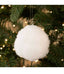 White Snowball Ornaments