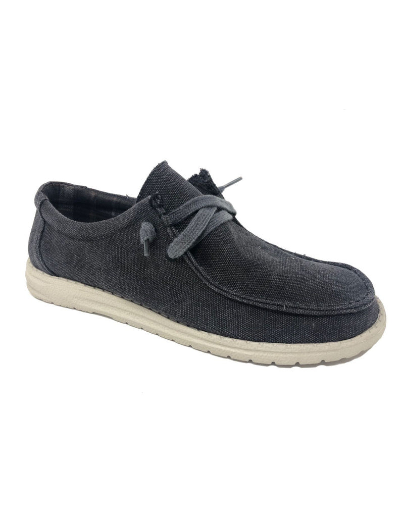 Ron Canvas Slip On - Black