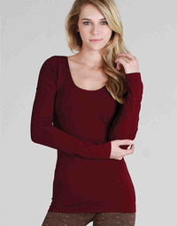 Long Sleeve Scoop Neck Top