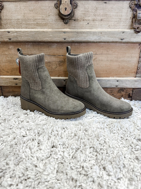 Kara Sweater Boot - Khaki