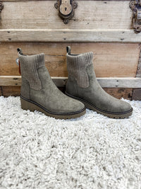 Kara Sweater Boot - Khaki