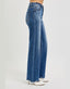 Tina Tummy Control High Rise Wide Leg Raw Cut Hem Jeans