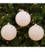 White Textured Ball Ornaments