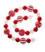 Red & White Ball Ornament Garland