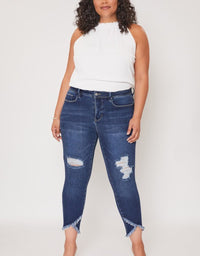 Missy Vintage Tulip Hem - Dark Indigo