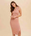 Jess Midi Sweater Dress - Rose Pink