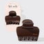 Recycled Plastic Puffy Cloud Clip 1pc - Chocolate