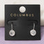 Round Cz Bezel Drop Earrings: 2SILVER