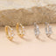 Cz Mini Huggie Hoop Earrings: S