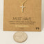 Cz Cross Pendant Necklace: G