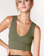 Plunge V-Neck Crop Top