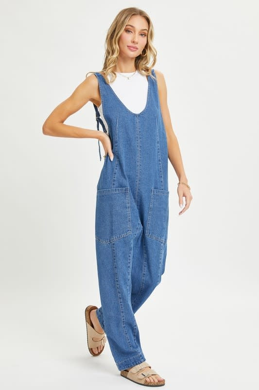 Denim Jumpsuit/Overall - Denim Blue