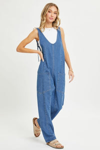 Denim Jumpsuit/Overall - Denim Blue