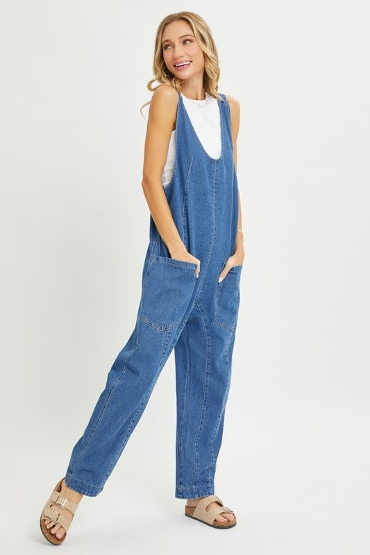 Denim Jumpsuit/Overall - Denim Blue