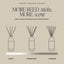 Weekend White Translucent Tinted Glass Jar Reed Diffuser
