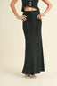 Knitted Maxi Skirt - Black