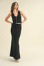 Knitted Maxi Skirt - Black