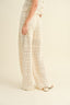Crochet Pattern Pants - Beige