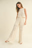 Crochet Pattern Pants - Beige