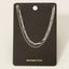 Double Chain Layered Necklace: G