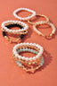 Pearl Cross Stretch Bracelet Set