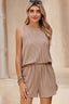 Ribbed Pocketed Shorts - Khaki