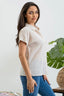 Emerson Striped Short Sleeve Button Up - Khaki