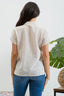Emerson Striped Short Sleeve Button Up - Khaki