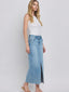 Claudia Criss Cross Midi Denim Skirt
