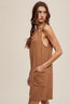 Scooped Neck Soft Knit Romper - Butter Scotch