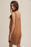 Scooped Neck Soft Knit Romper - Butter Scotch