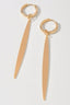Skinny Bar Drop Huggie Hoops