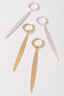 Skinny Bar Drop Huggie Hoops