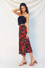 Hearts On Fire Bias Cut Skirt - Black