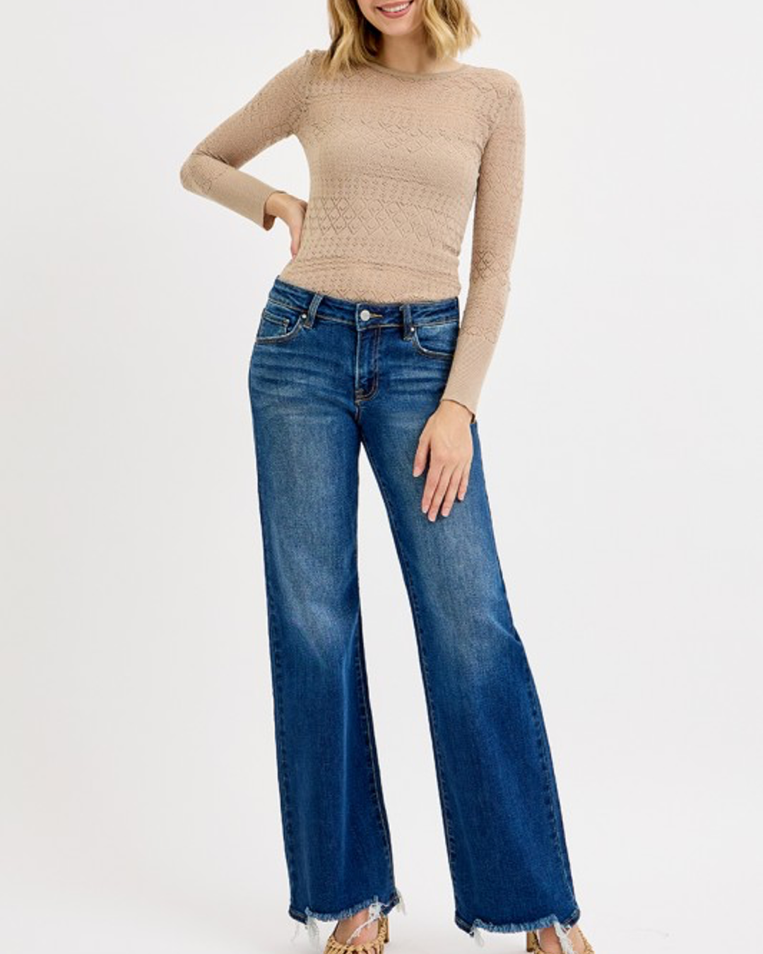 Libby Low Rise Wide Leg Jeans