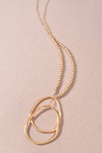 Chain Oval Long Necklace