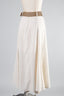 Belted Flare Skirt - Oatmeal