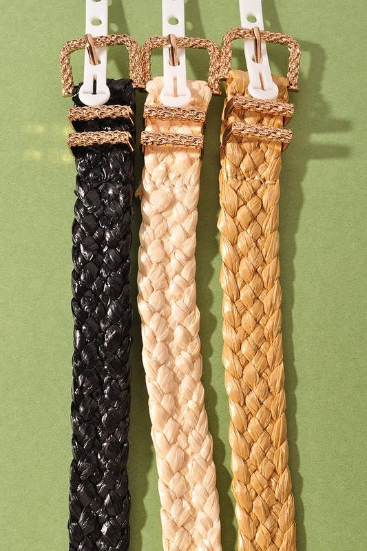Straw Woven Belts